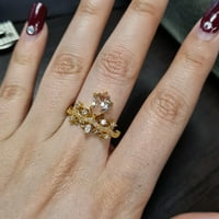 Ličnost vitka mali dijamantni prsten izvrsne zaručnike za vjenčanje