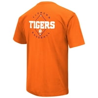 Muški kolosseum Orange Clemson Tigers Baseball On-paluba 2-hit majica