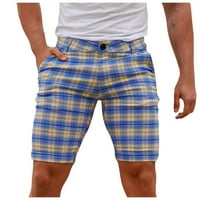 Elneeya Muške kratke hlače Ljetni elastični struk kratki kratki mršavini modni fitnes hlače za muškarce