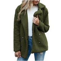 Lanhui ženske dame topla jakna zimska solidna kaput prema dolje ovratnik lambswoo odjeća