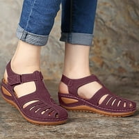 Binmer Woman Ljetne casual sandale Ležerne prilike ravne pune cipele u boji