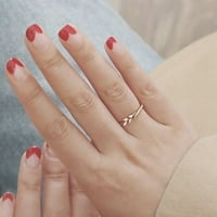 Modni ženski cvjetni kubični cirkonijski prsten za prste za prste za modernu za angažman poklon nakita