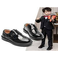 Dječaci Djevojke Haljine cipele vjenčana školska obuća Oxfords Djeca Vintage Stanovi Dječja krila Crna,