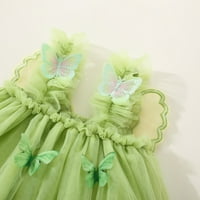 Haljine Youmylove za djevojčice Toddler Butterfly Tulle Čipke Ruffles haljina plesnih strana Princess