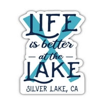 Srebrno jezero California Suvenir Frižider Magnet dizajn veslo