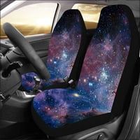 Set auto-sjedala pokriva svemir zvjezdi nebo Universal Auto Front sjedala Zaštitni za auto, suv limuzina,