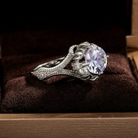 Nakit Clic Four Prong Cvjetni ženski jarki dijamantni prsten za dijamantni prsten za žene za žene