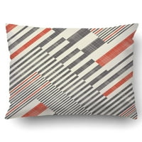 Sažetak prugasti geometrijski uzorak u retro bojama beskrajni jastučni jastuk na jastuku