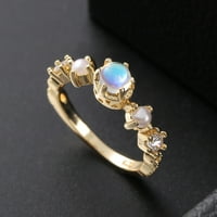 Heiheiup moda izvrsna opal biserni prsten za žene za žene angažman prsten nakit pokloni mladenka