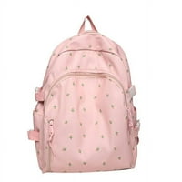 Cocopeants Women Pink Slatko Print Student Ruksak Fashion Girl najlon školske torbe Trendy ženski laptop