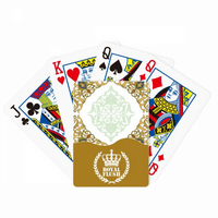 Okvir barok Moderni cvjetni uzorak Royal Flush Poker igračka karta