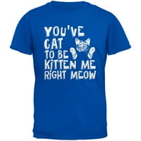 Imate mačku da me matte desno meow plava majica mladih - srednja
