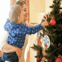 Babys prvi božićni ukrasi ukrasa za božićne stablo višebojne