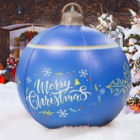 Vanjski božićni na napuhavanje ukrašena kugla za božićnu kuglicu PVC kuglični ukrasi, džinovski božićno