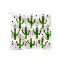Multi Saguaro Cactus uzorak Češka staklena sjemena perla kovanica kovanice kovanice patentne torbe -