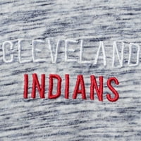 Ženska nova era mornarica Cleveland Indijanci Plus veličina prostora Dye 3 4-rukave Raglan Henley majica