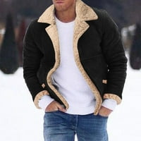 DTIDTPE jakna za jaknu Plus veličina zimski kaput reverska koža podstavljena kožna jakna vintage zgušnjana