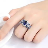 Duhgbne ženski pozlaćeni bakar zircon prsten modni nakit prstenovi godišnjica poklon