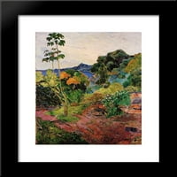 Martinique Landscape uramljena umjetnička štampa Paul Gauguina