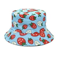 Kašika kape kašike šeširi jagode print ribar hat hat kap za nošenje uniznoj zabavi za žene plavo