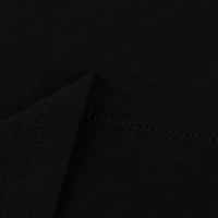 T majice za žene Grafički smiješni povremeni šareni pulover print kratkih rukava majica majica crne