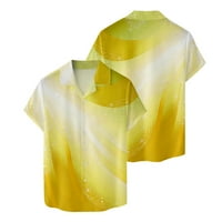 Dugme za bluzu dolje Pajemma majica Men S T majice Muška modna casual plaža mozela 3D digitalni tisak