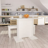 Vidaxl trpezarijski stol kuhinjski stol trpezarijskim prostorijama za večeru dizajnirano drvo