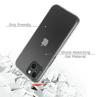 Slim-Fit TPU telefon za telefon za iPhone Plus, sa zaštitnim zaslonom od kaljenog stakla