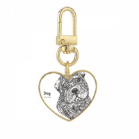 Firme za lakiranje šteneta Gold Heart tipkovnice za ključeve