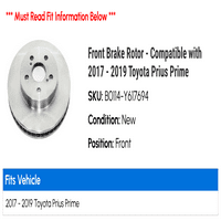 Prednji rotor kočnice - kompatibilan sa - Toyota Prius Prime