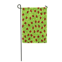 Green Ladybird Slatke crtane ladybugs Baby uzorak Sažetak vrt zastava ukrasna zastava kuća baner