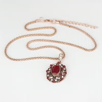 Ausyst Nacklace za žene nove žene Ogrlice naušnice Set metalni nakit Bib Privjesak lanac ogrlica set