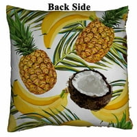 Tropicko dlan napušta bananas Coconuts ananas reverzibilni sirena jastuk za jastuk za kućni dekor Sixin