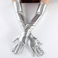 Zruodwans znojne rukavice maturalne rukavice seksi patentne kožne rukavice za pune prsta za cosplay