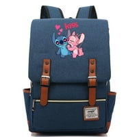 Bzdaisy kvadratni ruksak s dizajnom kopča - Lilo & Stitch Tema, uklapa se 15 '' laptop unise za djecu
