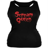 Scream Queen Black Juniors Soft Tank Top - Srednji