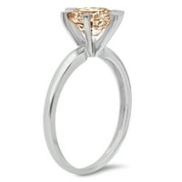 2CT okrugli šampanjac simulirani dijamant 18k bijeli zlatni godišnjica za angažman prsten veličine 6
