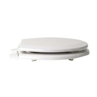 BathDecor White Deluxe oblikovano okruglo WC sedište sa podesivim šarkama