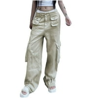 Ženske baggy Cargo hlače Srednja odjeća Hip Hop Joggers Duksevi Ležerne prilike Ležerne prilike sa širokim