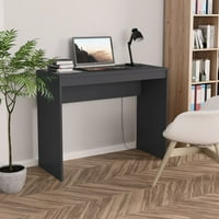 Desk siva 35.4 x15.7 x28.3 Dizajnirani drveni stolovi domqga