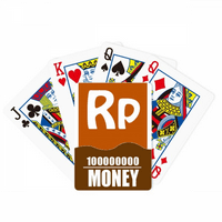 Indsia Simbol valute Rupiah Poker igračka karta Smiješna ručna igra