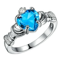 HHEI_K Prstenovi cirkonski prstenovi dame dame poklon nakit za djevojke prstenje vjenčani prstenovi