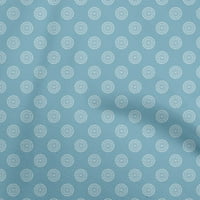 Onuone pamučne fleke tirkize plava tkanina azijska cvjetna blok haljina materijala tkanina za ispis