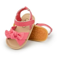 Djevojke otvorene cipele na prstima prve šetače cipele ljetne malene ravne sandale bebe sandale
