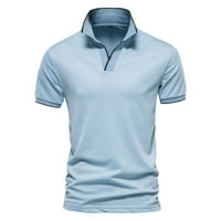 Kali_store polo majice za muškarce muške polo majice kratki rukav casual golf polo sumnsku vlagu Wicking