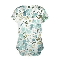 GDFUN ljetne vrhove majice za žene, ženske kratkih rukava Dressy Ljetni V vrat Ležerne u trendovskim