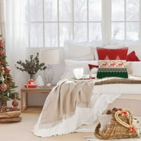 Novi jastučnice božićni uzorak kauč na kauču automobila navlaka od crteže svilene jastučnice