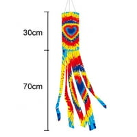 Marinavida Colorful Tie Dye na otvorenom izdržljiv viseći dvorišni dekor