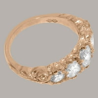 Britanci napravili 18K ružični zlatni prsten sa sintetičkim kubnim zirkonijskim ženskim prstenom - Opcije