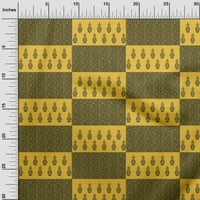 Onuone viskoze šifon žuti listovi tkanine i cvjetna blok tkanina za šivanje tiskane plovidbenog tkanina